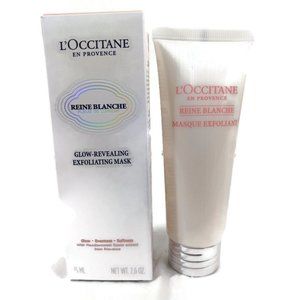 L'OCCITANE Reine Blanche Glow-Revealing Exfoliating Mask 75ML NIB